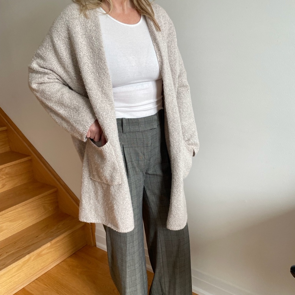 John + Jenn X Indigo Beige Textured Cardigan